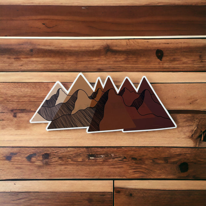 Pointy Mountains Sticker