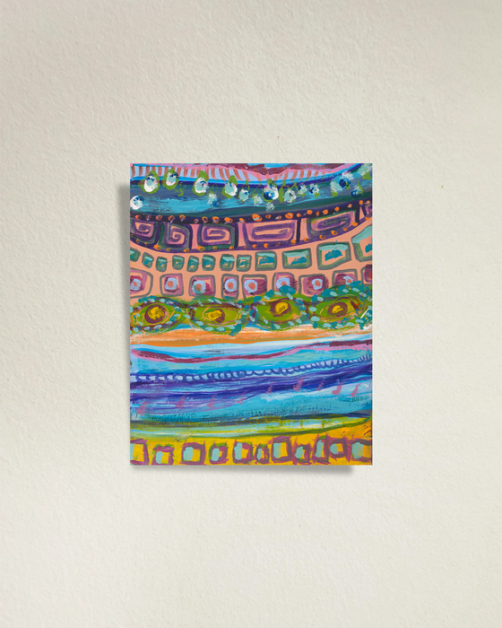 Forward and Backwards - Colorful Small Art - Limited Edition Fine Art Print for Home Decor