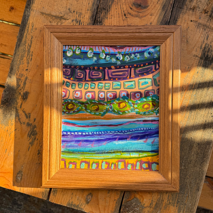 Forward and Backwards - Colorful Small Art - Limited Edition Fine Art Print for Home Decor