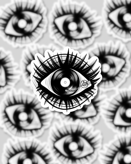 Eye Vinyl Record Sticker