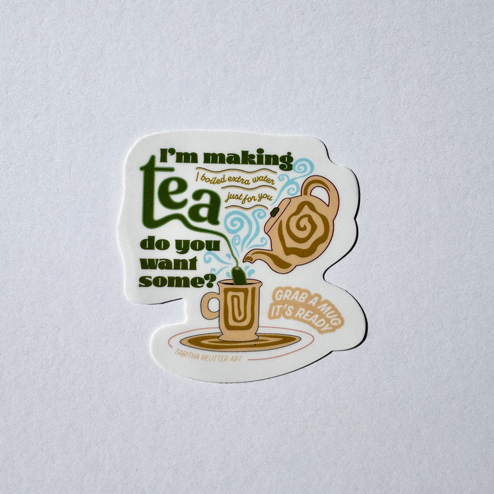 Vinyl Sticker - Making Tea
