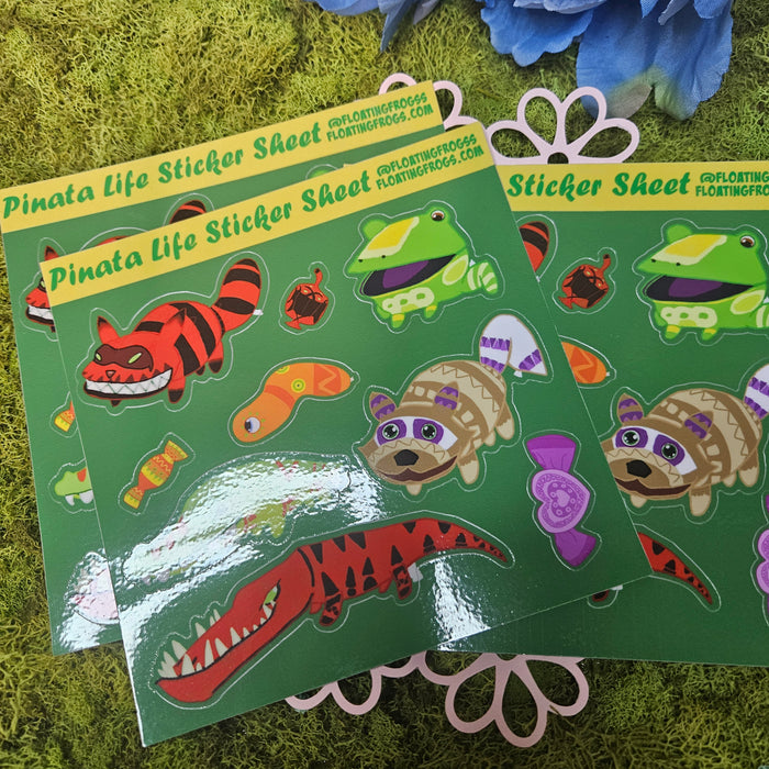 Party Pinatas Sticker Sheet