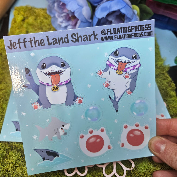 Jeffy Shark Vinyl Sticker Sheet