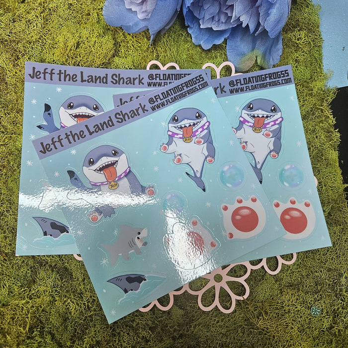 Jeffy Shark Vinyl Sticker Sheet