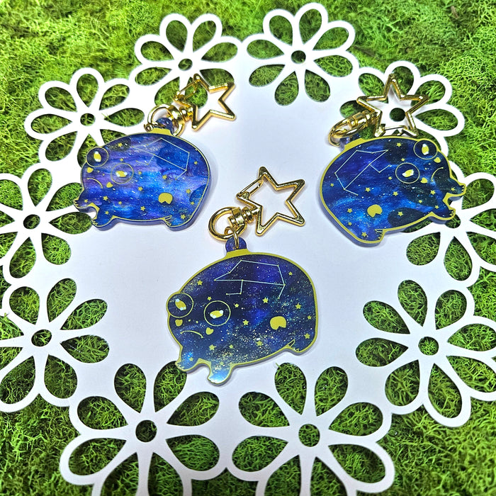 Night Sky Common Rain frog Keychain