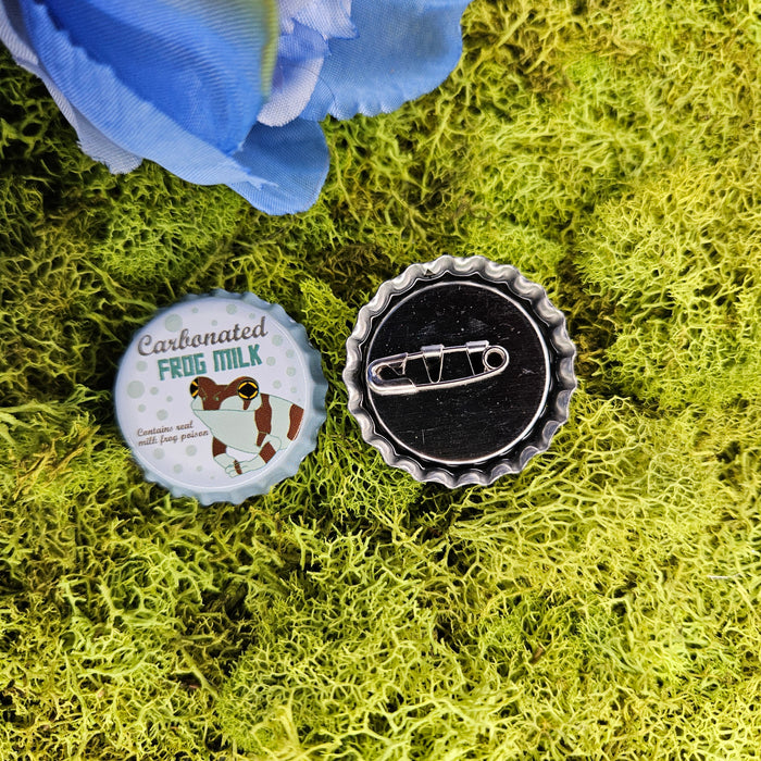 Froggy Drink Bottle Cap Buttons