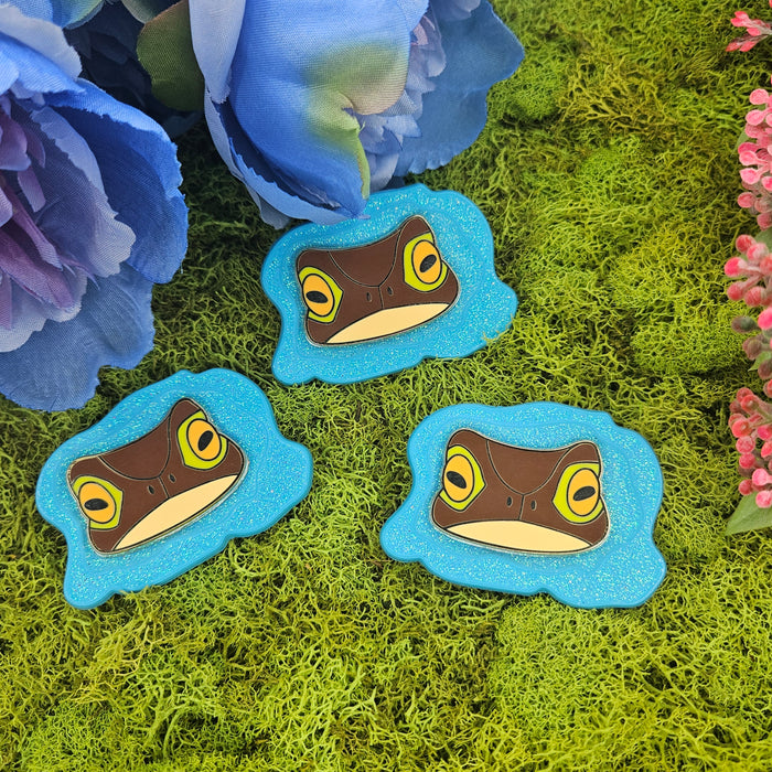 Peaking Toad Enamel Pin