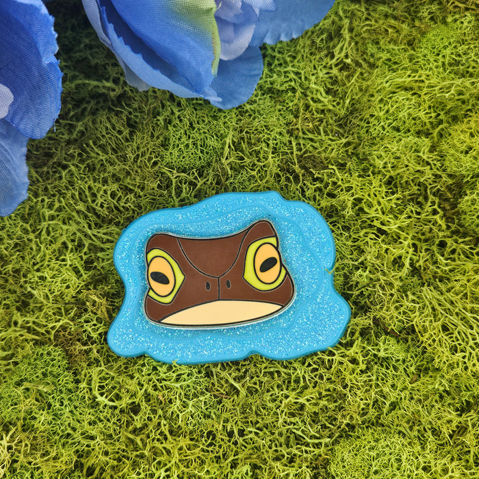 Peaking Toad Enamel Pin