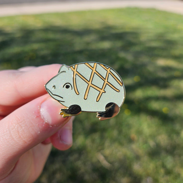 Melon Pan Frog Enamel Pin