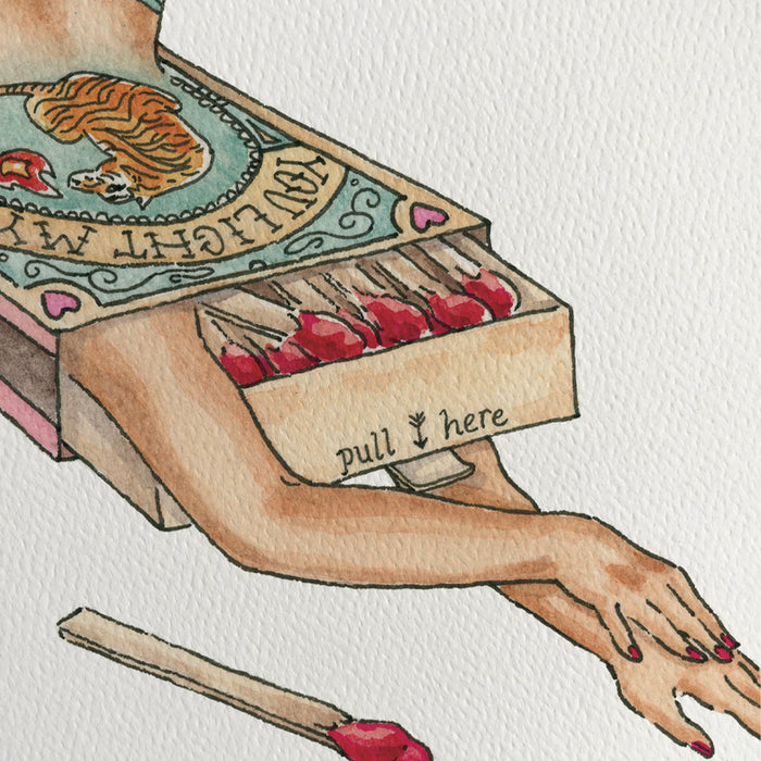 Light My Fire - Matchbox Art Print