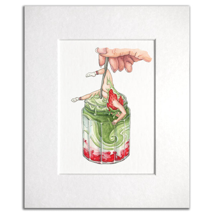 Strawberry Matcha - Art Print