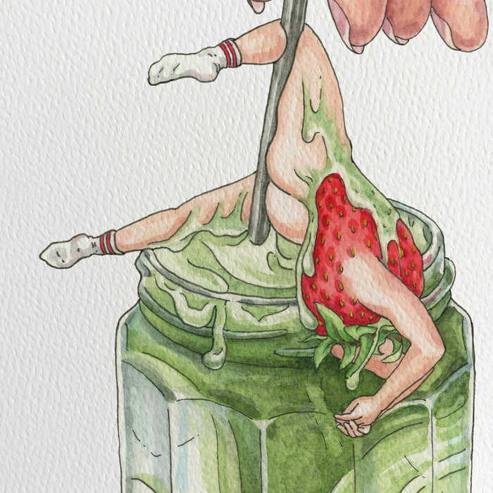 Strawberry Matcha - Art Print