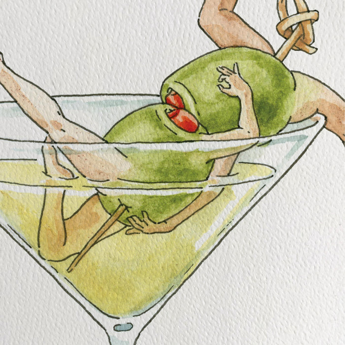 Dirty Martini - Cocktail Art Print