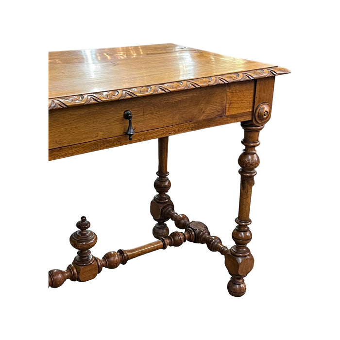 19th Century French Baroque Style Fruitwood Console Table or Writing Table