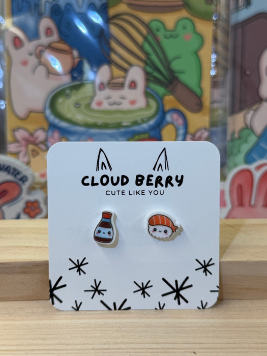 Roll With It Studs Sushi