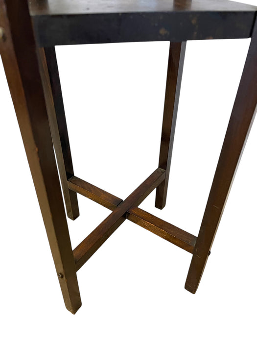 Antique Arts and Crafts Two Tiered Ashtray Smokers Accent Table