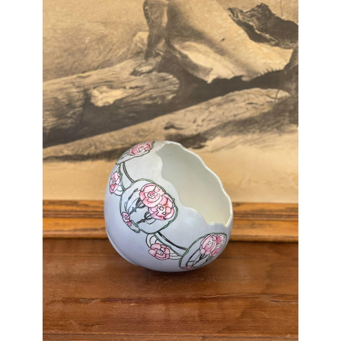 Antique Ceramic Floral Vase