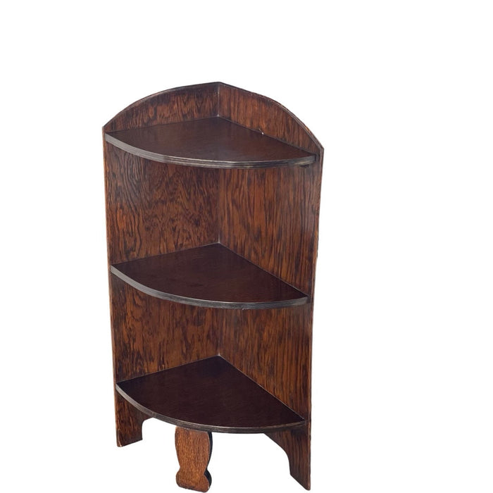 Antique Corner Bookcase or Bookshelf UK Import