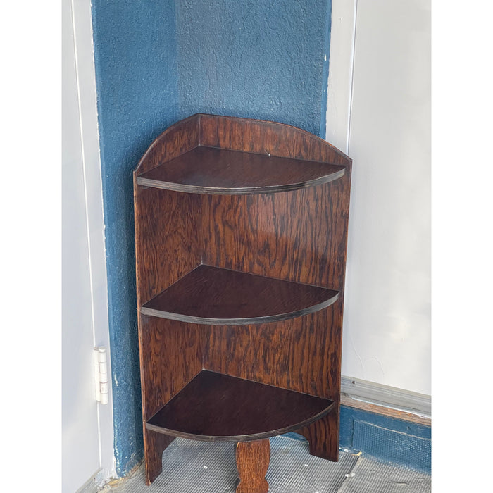 Antique Corner Bookcase or Bookshelf UK Import