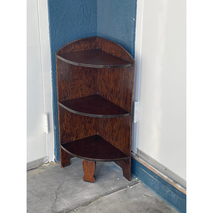 Antique Corner Bookcase or Bookshelf UK Import