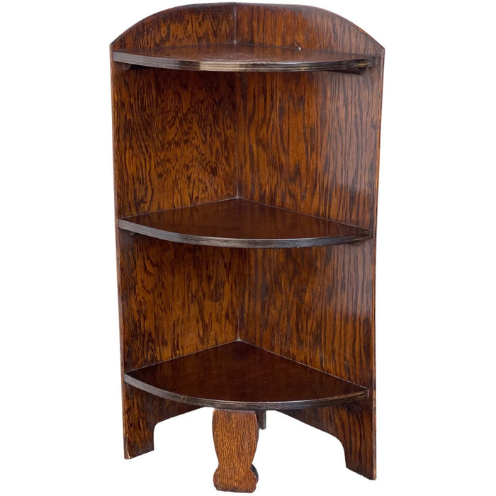 Antique Corner Bookcase or Bookshelf UK Import