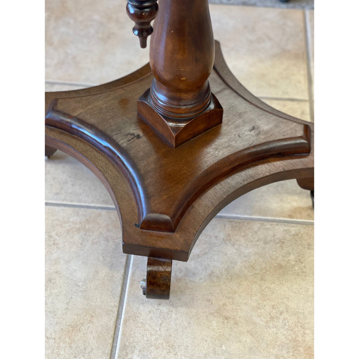 Antique End Table Stand with Dovetail Drawers Stone Top (Available by Online Purchase Only)