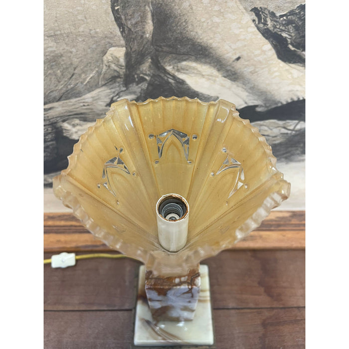 Art Deco Marble Lamp