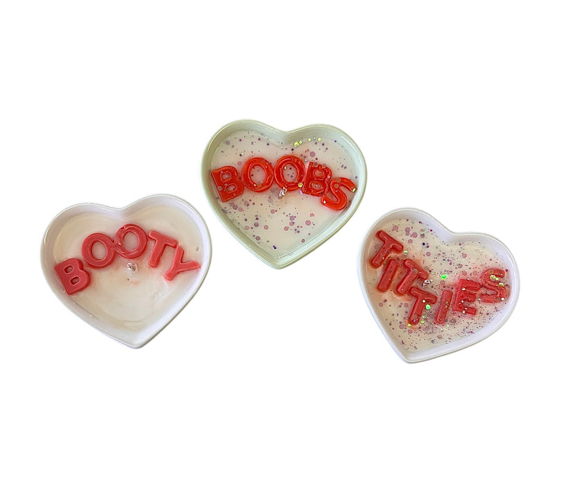 Handmade Valentines Day Theme Candles Cherry Vanilla Fragrance