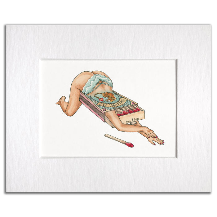 Light My Fire - Matchbox Art Print