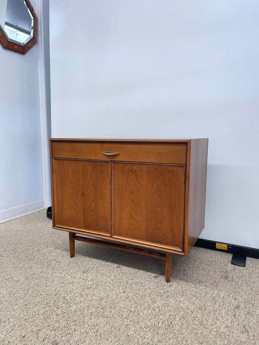 Vintage Mid-Century Modern Record Cabinet or Compact Credenza by Drexel Parallel, 1960s USA