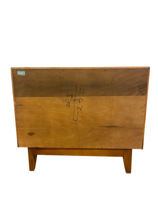 Mid-Century Modern Likely Oak Woven Front Cabinet by Lane Furniture, Altavista VA, 1970s