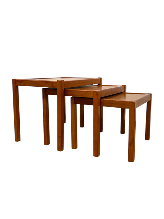 Vintage Danish Mid Century Modern Teak Nesting Tables