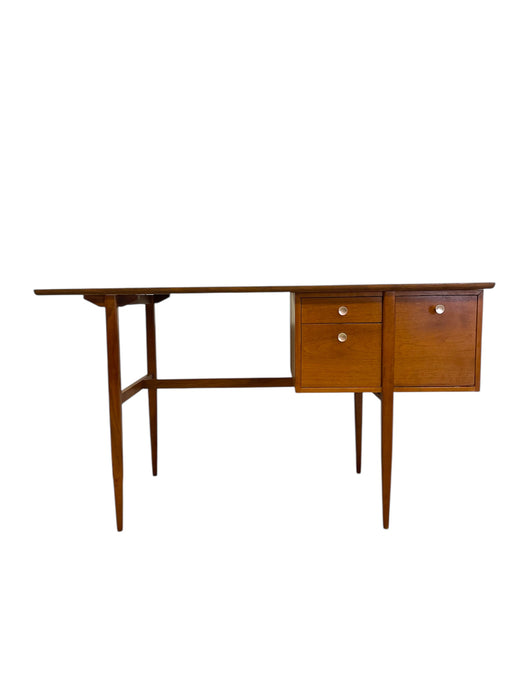 Vintage Mid Century Modern Walnut Desk in Style of Drexel Declaration by Kipp Stewart
