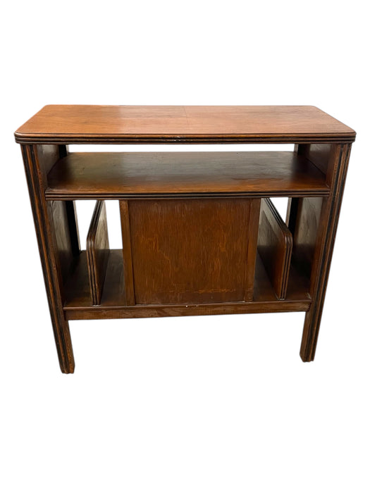 Art Deco Cabinet with Center Storage and Magazine Racks