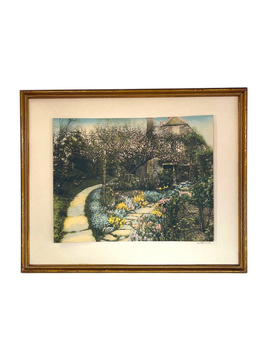 Wallace Nutting Artwork Nethercote in Original Frame, Early 20th Century