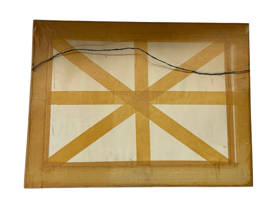 Possibly Original Mid-Century Modern Watercolor Landscape Painting Signed Mary,1969