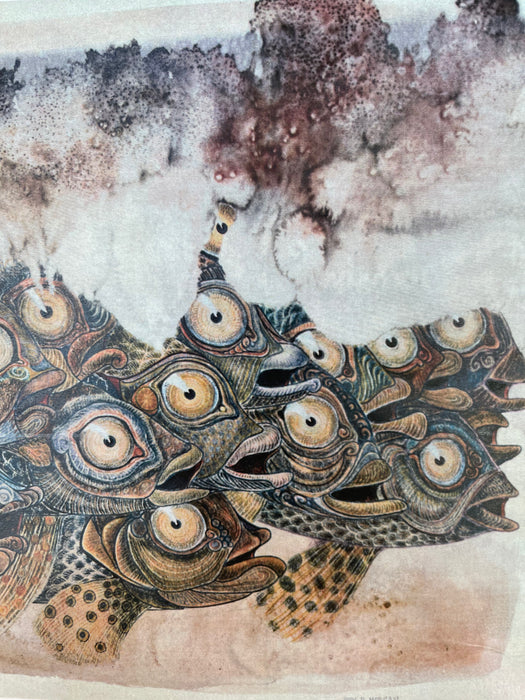 John P. Morgan "School" Limited Edition Signed Lasergraph Print, Reliance Press, 1980s