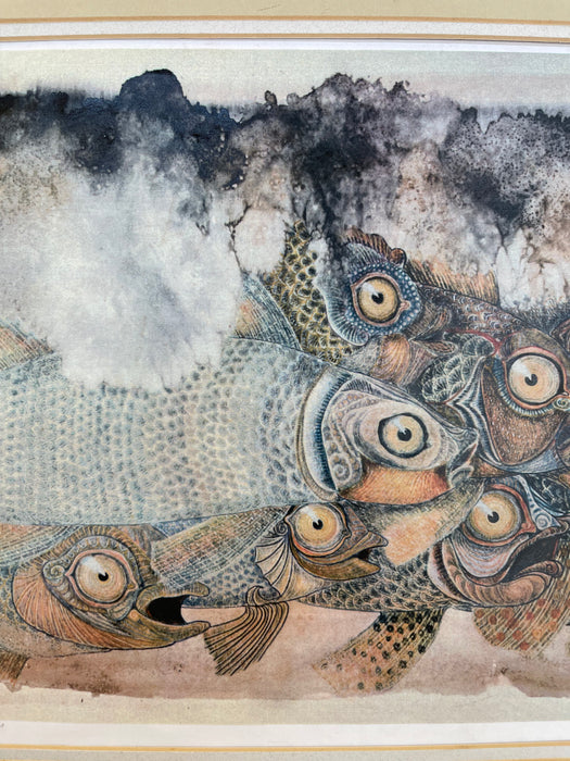 John P. Morgan "School" Limited Edition Signed Lasergraph Print, Reliance Press, 1980s