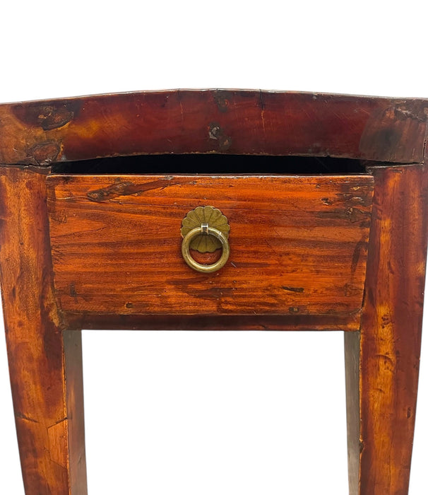 Vintage Accent Table in Style of Chinese Distressed Elm Wood Table
