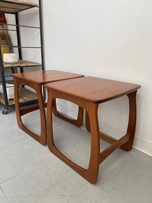 Vintage Danish Mid-Century Modern Nesting Tables - Set of 3