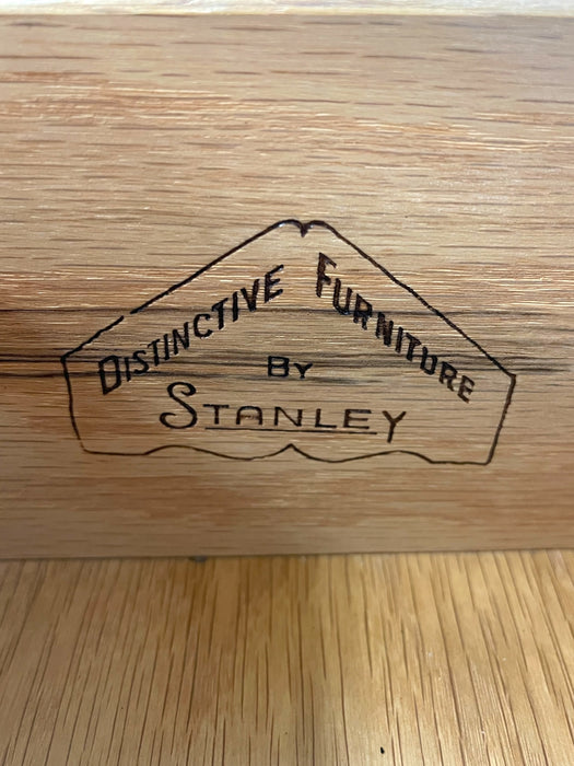 Vintage Mid Century Modern 4-Drawer Highboy Dresser by Stanley Furniture