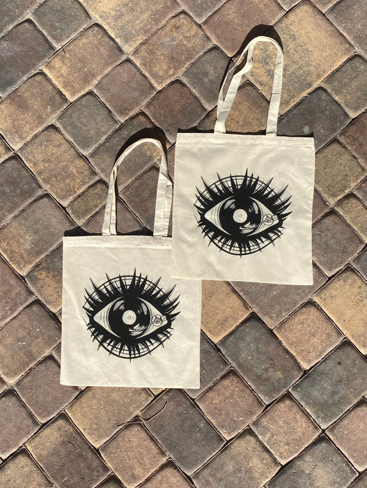 Eye Vinyl Record Tote Bag