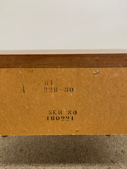 Lane Tie Bow Series Mid-Century Nightstand 1- Drawer Vintage Side Table