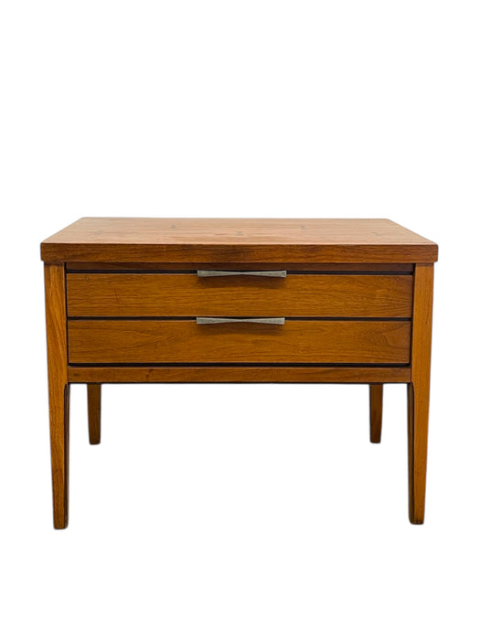 Lane Tie Bow Series Mid-Century Nightstand 1- Drawer Vintage Side Table