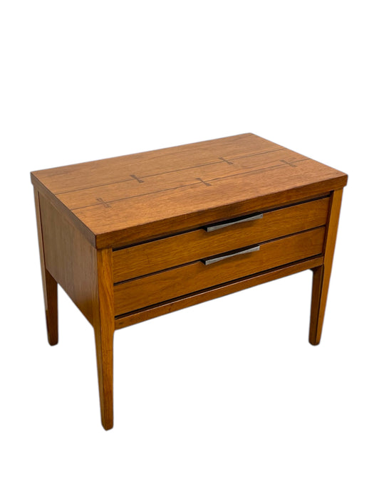 Lane Tie Bow Series Mid-Century Nightstand 1- Drawer Vintage Side Table