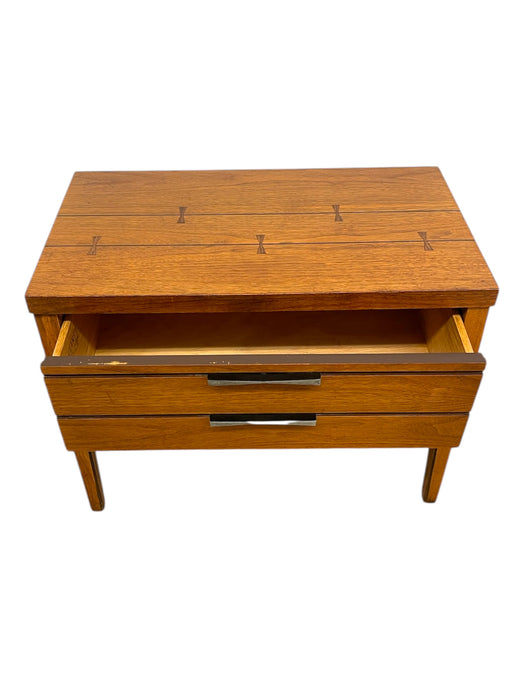 Lane Tie Bow Series Mid-Century Nightstand 1- Drawer Vintage Side Table