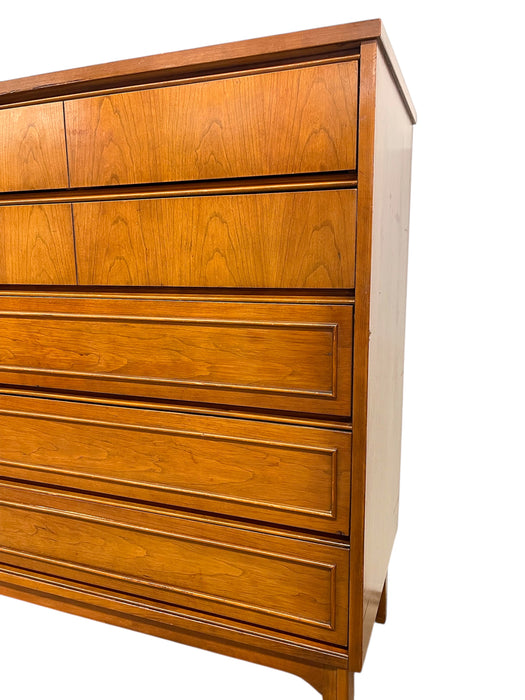 Mid-Century Modern Highboy Dresser, 5-Drawer Chest