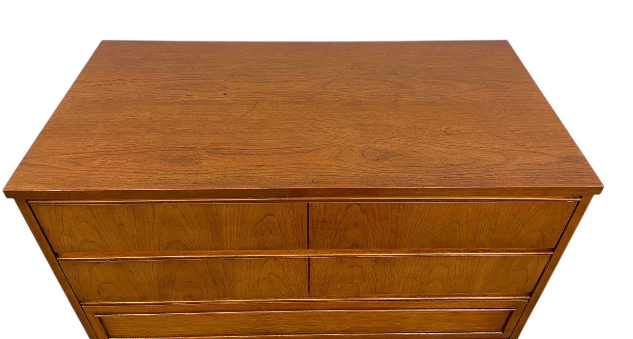 Mid-Century Modern Highboy Dresser, 5-Drawer Chest