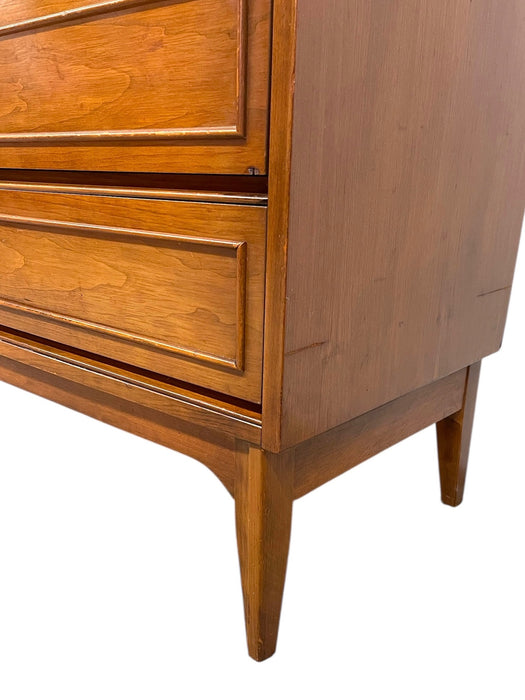 Mid-Century Modern Highboy Dresser, 5-Drawer Chest
