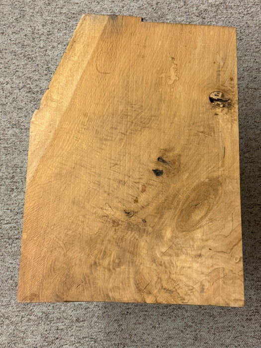 Mid Century Modern Style Coffee Table or Accent Table with Live Edge Solid Wood Top and Hairpin legs